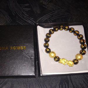 Feng Shui Black Obsidian Wealth Bracelet